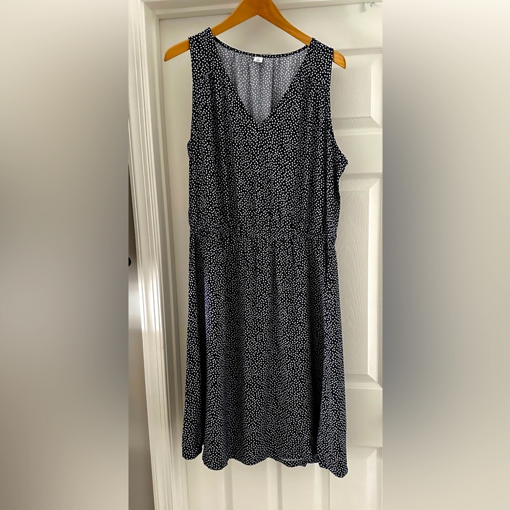 Women's Old Navy V-Neck Dress Navy & White Size XL Tall
